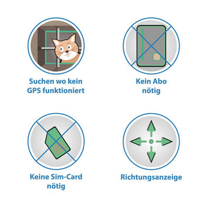 Girafus® Pro-Track-tor Cats Dogs Pet Small Animal Tracking Finder Locator - Charger and Button Cell Batteries Included / Variants