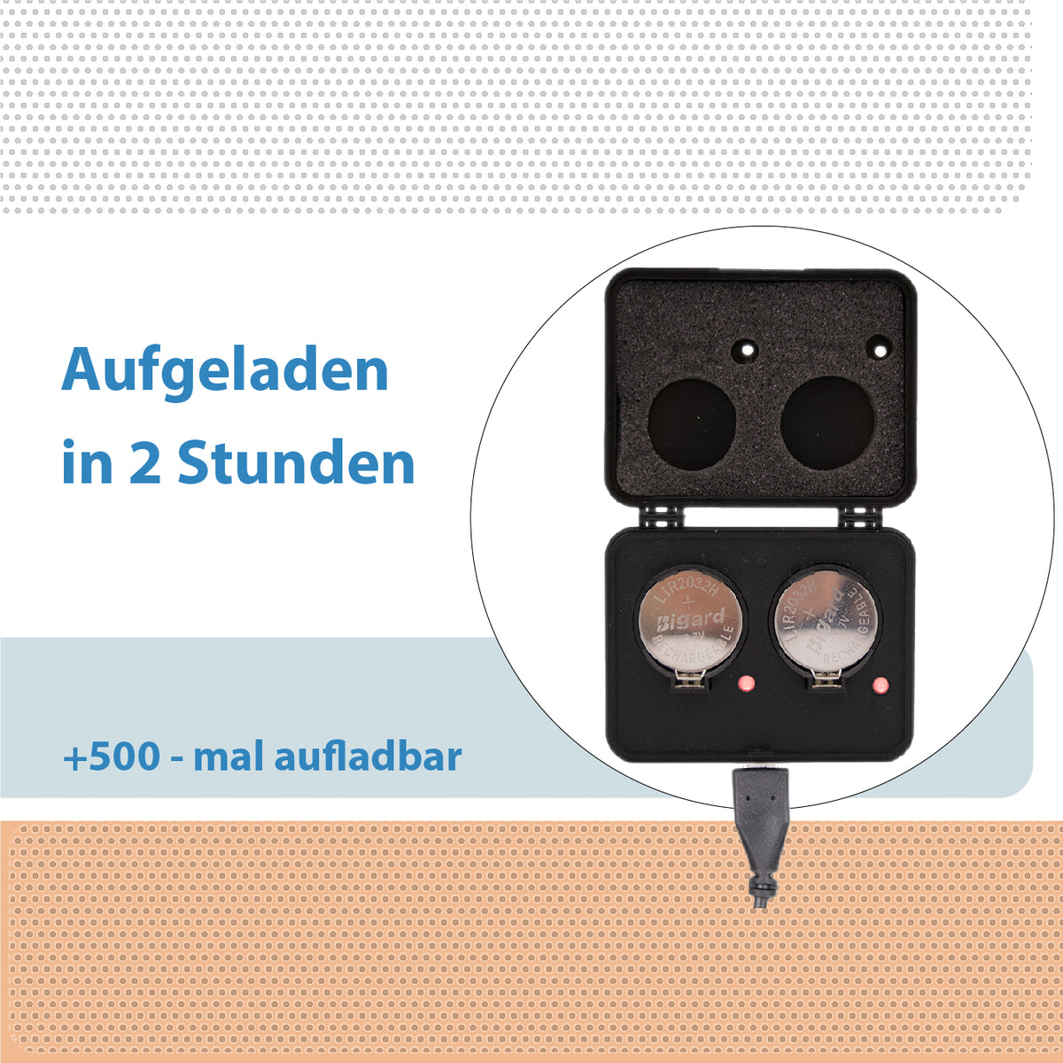 LIR2016 Batterie-Wiederaufladbar Knopfbatterien Leistungsstarker Lithium-Ion Knopfzellen-Akku