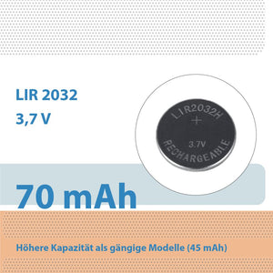 Girafus 4xLIR-2032/2025/2016 Akkus Varianten