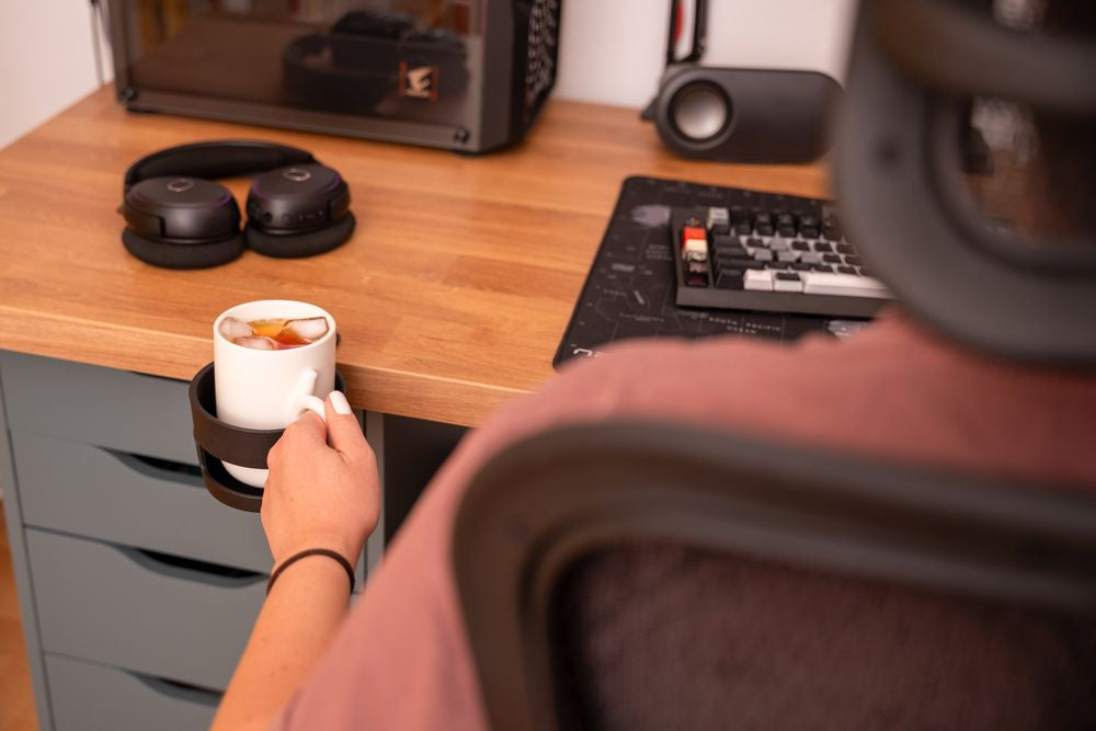 Girafus Tridirectional Cup Holder Table Cup Holder Desk Bottle Holder Cup Holder Cupholder Desk Accessories Universal Cup Holder Office Mug Holder Tabletop