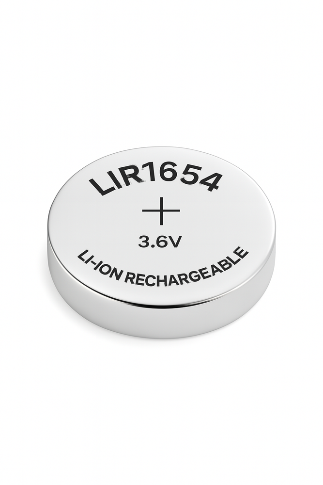 LIR1654 3,6V 110mAh wiederaufladbare Knopfzelle Lithium Ion 1654