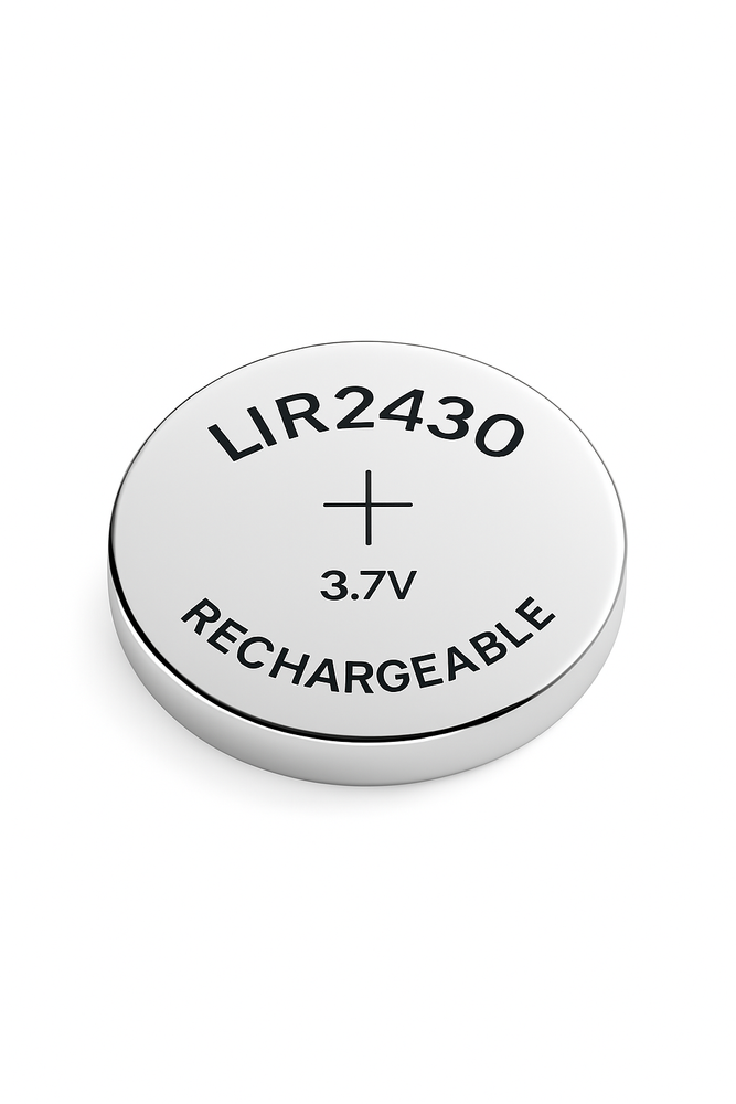 LIR2430 3,7V 95mAh wiederaufladbare Knopfzelle Lithium Ion 2430