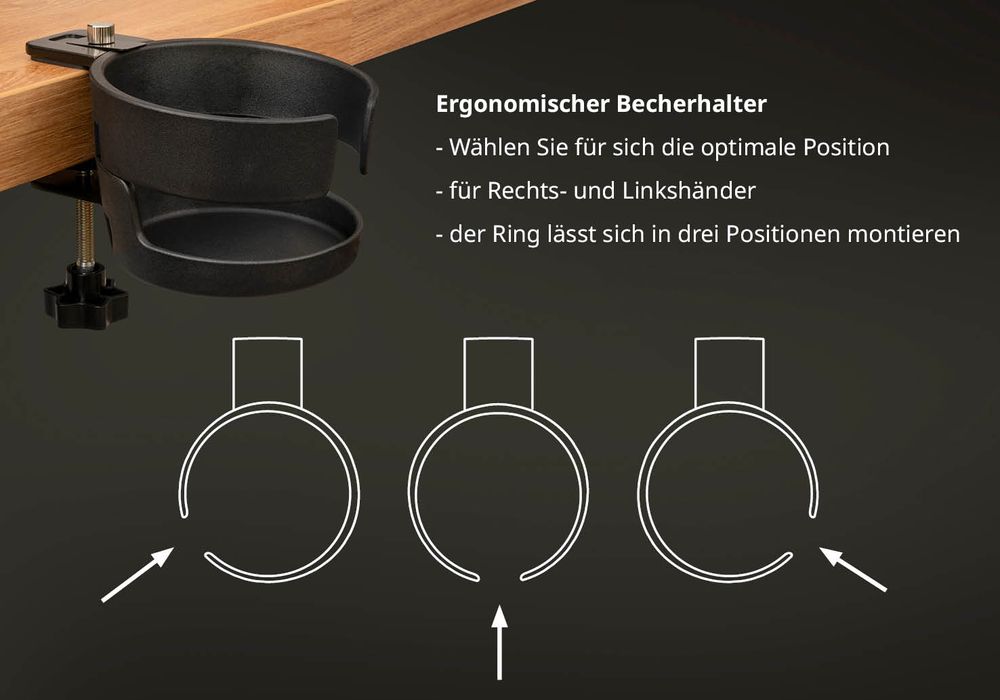 Girafus Tridirectional Cup Holder Table Cup Holder Desk Bottle Holder Cup Holder Cupholder Desk Accessories Universal Cup Holder Office Mug Holder Tabletop