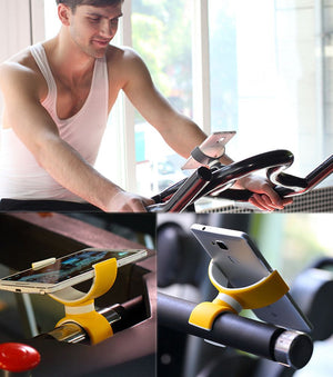 Girafus® Multi-Fix smartphone, a mobile phone holder for fitness/stepper/treadmill/cardio/gym from 4 to 8 in.