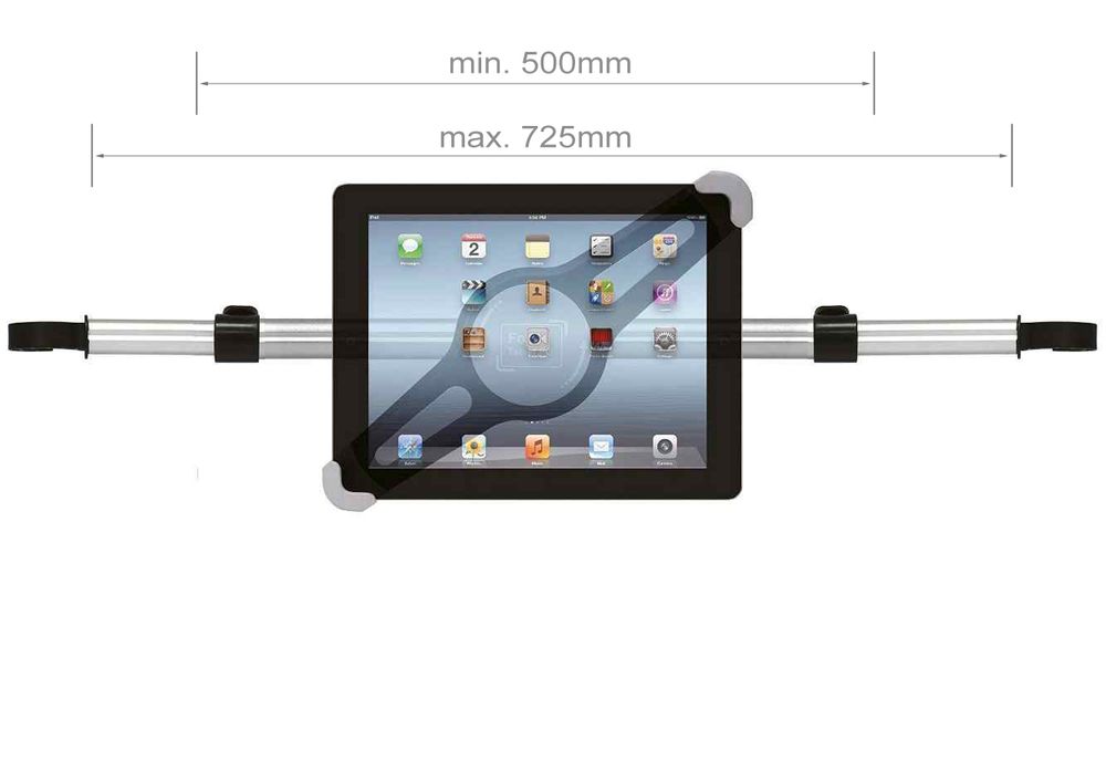 Girafus Relax H3 - Tablet holder for car, back seat, headrest e.g. iPad, iPad, Pro Galaxy, MS Surface, Medion and many more. - Variants