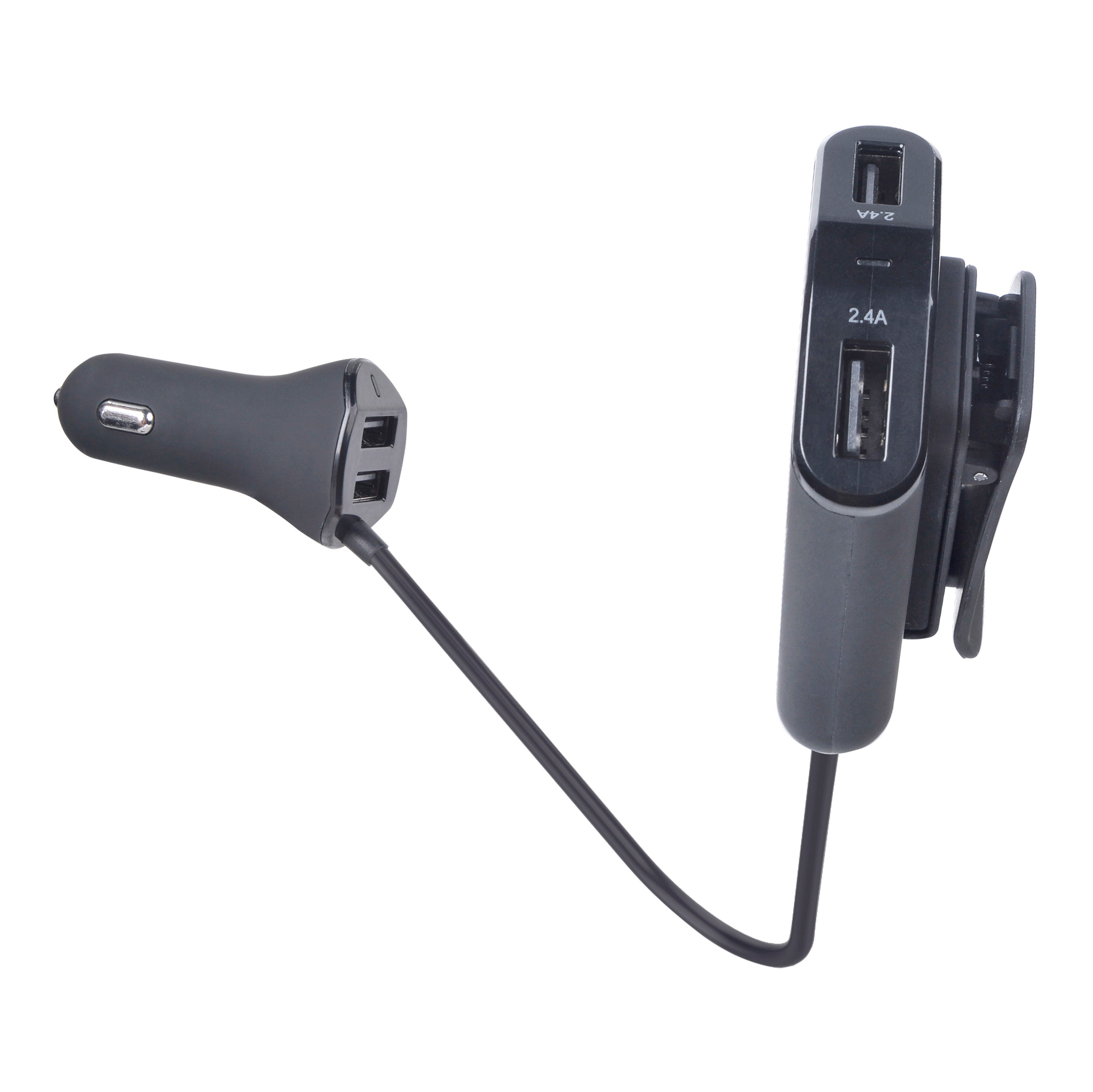 Girafus KFZ Auto USB HUB Ladegerät LADEKABEL VERTEILER für VORDER- UND