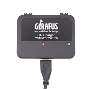 Cargador USB Girafus para pilas de botón recargables LiR 2032/2016/2025 - Variantes