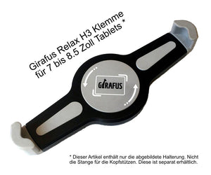 Clamps of various sizes - compatible with Girafus H2 and H3 brackets