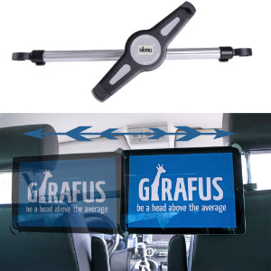 Girafus Relax H3 - Tablethalterung für KFZ, Auto, Rücksitz, Kopfstütze für zB. iPad, iPad, Pro Galaxy, MS Surface, Medion uvm - Varianten