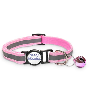 Girafus cat collar with safety lock, reflective suitable for the Girafus tracking device