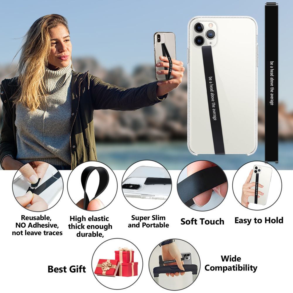 Girafus 1x mobile phone chain & 1x silicone mobile phone finger ho Girafus 1x mobile phone chain & 1x silicone mobile phone finger ho